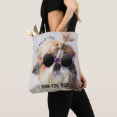 Shih Tzu Niet leuk leuke hondenliefhebbers Custom Tote Bag (Dichtbij)