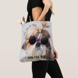 Shih Tzu Niet leuk leuke hondenliefhebbers Custom  Tote Bag