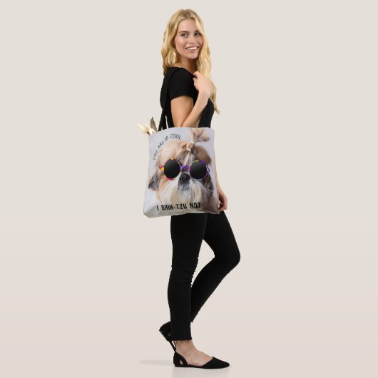 Shih Tzu Niet leuk leuke hondenliefhebbers Custom  Tote Bag (Op model)