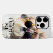 Shih Tzu Niet leuk lieve hondenliefhebbers Aangepa Case-Mate iPhone Case (Achterkant (horizontaal))