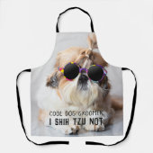 Shih Tzu Niet leuk schattig Cool hond Trimmer Uw t Schort (Voorkant)