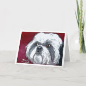 Shih Tzu Notecard Kaart (Voorkant)