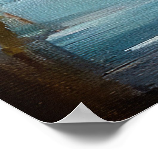 Shih Tzu op een peddel: Een Schilderachtig avontuu Poster (Hoek)