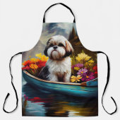 Shih Tzu op een peddel: Een Schilderachtig avontuu Schort (Voorkant)
