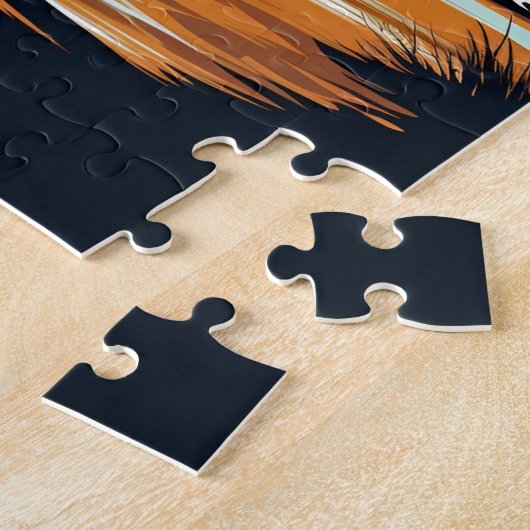 Shih-tzu op het strand legpuzzel (Zijkant)