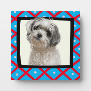 Shih Tzu op maat gemaakt foto-lijst plaque Fotoplaat
