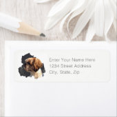 Shih Tzu Original Art retourlabel Etiket (Insitu)