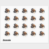 Shih Tzu Originele Kunst Ronde Sticker (Vel)