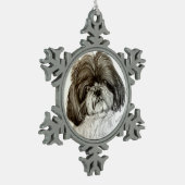 Shih tzu Ornament door Carol Zeock (Links)