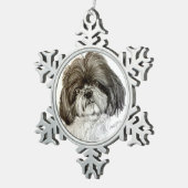 Shih tzu Ornament door Carol Zeock (Rechts)