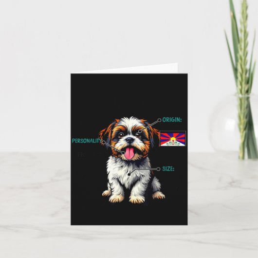Shih Tzu Owner Funny Shih Tzu Lover  Kaart (Voorkant)