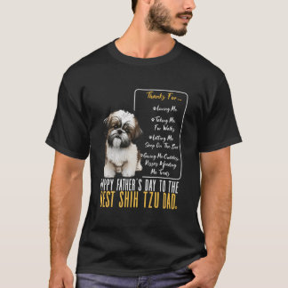 Shih Tzu Papa Gelukkige Vaders Dag Naar De Beste S T-shirt