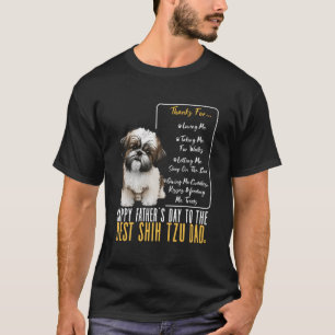 Shih Tzu Papa Gelukkige Vaders Dag Naar De Beste S T-shirt