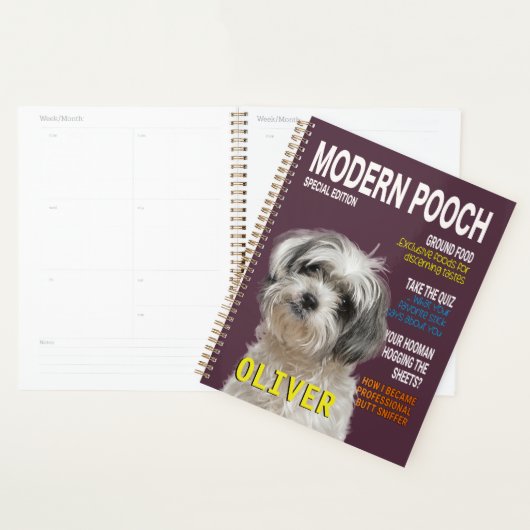 Shih Tzu Parody Magazine Hoesje Planner (Display)