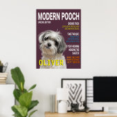 Shih Tzu Parody Magazine Hoesje Poster (Thuiskantoor)