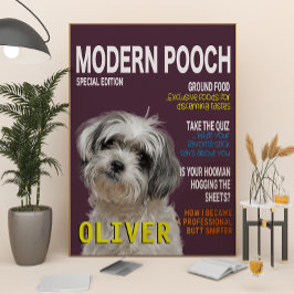 Shih Tzu Parody Magazine Hoesje Poster
