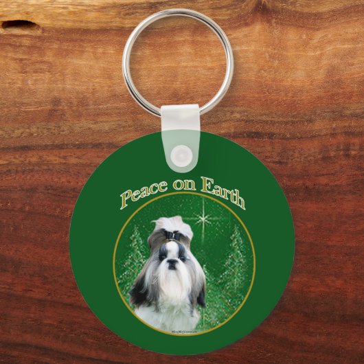 Shih Tzu Peace Sleutelhanger (Voorkant)
