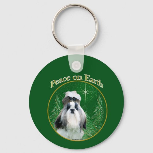 Shih Tzu Peace Sleutelhanger (Achterkant)