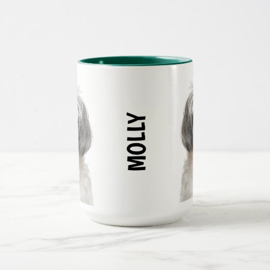 Shih Tzu Personalized Mug Mok (Midden)