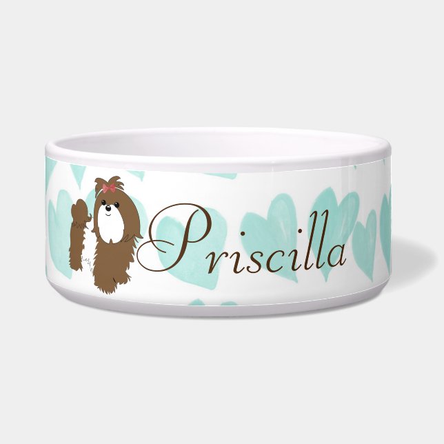 Shih Tzu Pet Bowl Voerbakje (Voorkant)