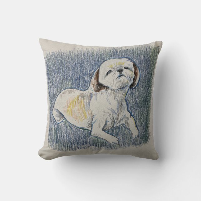Shih Tzu Pillow Kussen (Voorkant)