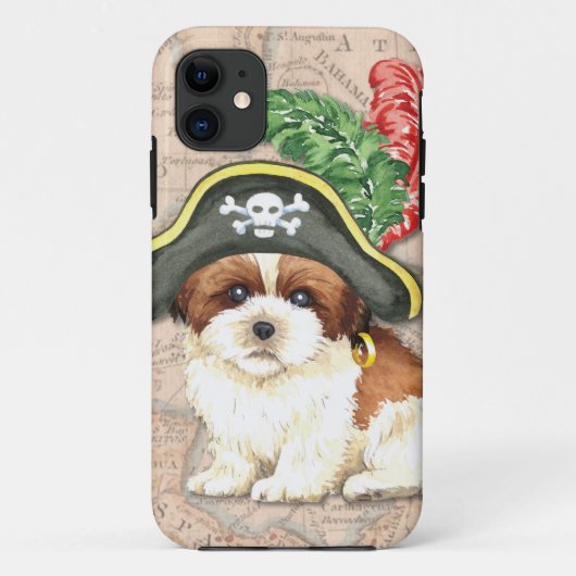 Shih Tzu Pirate Case-Mate iPhone Case (Achterkant)