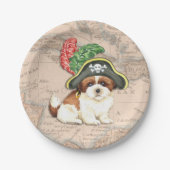 Shih Tzu Pirate Papieren Bordje (Voorkant)