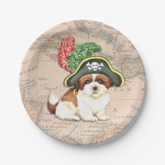 Shih Tzu Pirate Papieren Bordje (Voorkant)