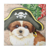 Shih Tzu Pirate Tegeltje (Voorkant)