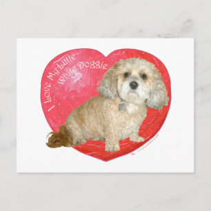 Shih Tzu / Podle Mix Valentijnsdag Feestdagenkaart