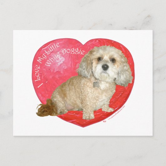 Shih Tzu / Podle Mix Valentijnsdag Feestdagenkaart (Voorkant)