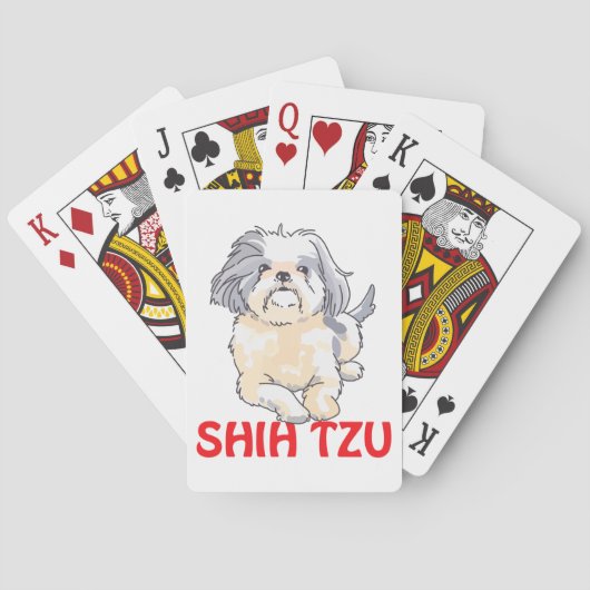Shih Tzu Pokerkaarten (Achterkant)