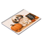 Shih Tzu Pompoen Kruiden Notitieboek (Linkerzijde)