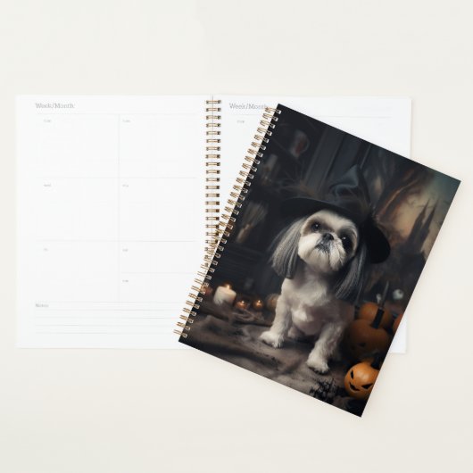 Shih Tzu Pompoenen Halloween Griezelen Planner (Display)
