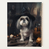 Shih Tzu Pompoenen Halloween Griezelen Planner (Achterkant)