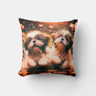 Shih Tzu Pond spelen Kussen