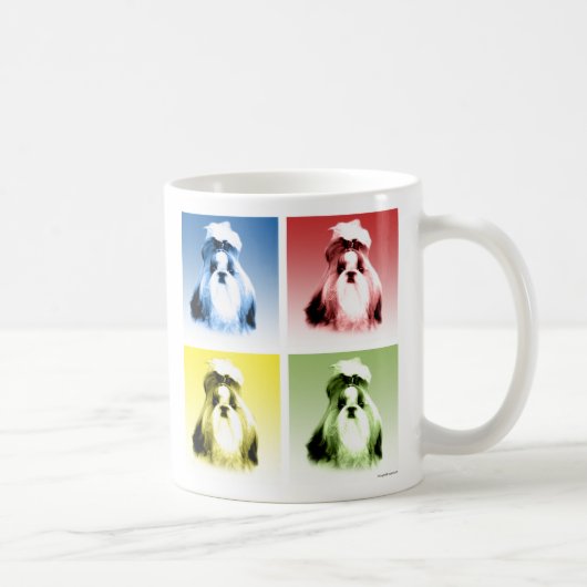 Shih Tzu Pop Art Koffiemok (Rechts)