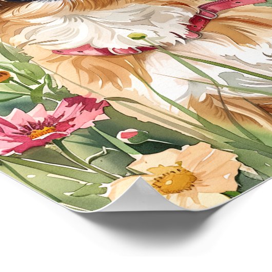 Shih Tzu Portrait Art - Schattigee Dog Wall Print (Hoek)