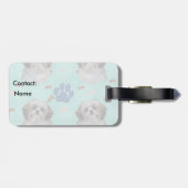 Shih Tzu Portrait Bagagelabel (Achterkant horizontaal)