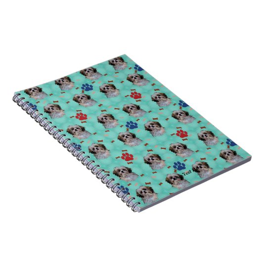 Shih Tzu Portrait Notitieboek (Rechterzijde)