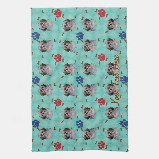 Shih Tzu Portrait Theedoek (Verticaal)