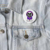 Shih Tzu Princess Ronde Button 5,7 Cm (In situ)