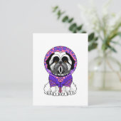 Shih Tzu Prinses Briefkaart (Staand voorkant)