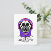 Shih Tzu Prinses Briefkaart (Staand voorkant)