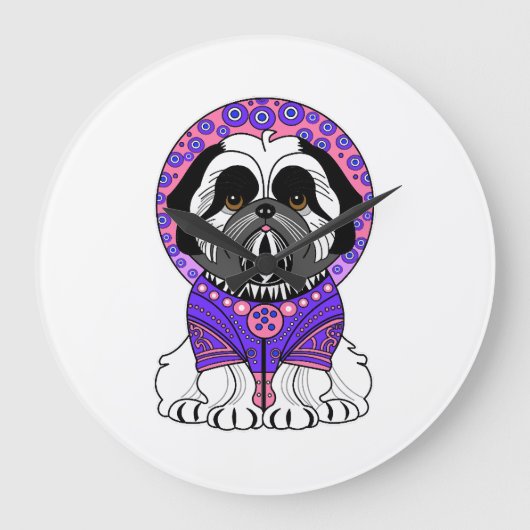 Shih Tzu Prinses Grote Klok (Voorkant)