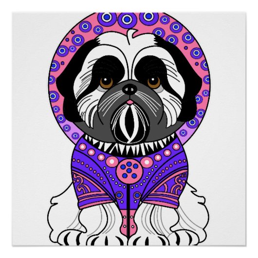 Shih Tzu Prinses Perfect Poster (Voorkant)