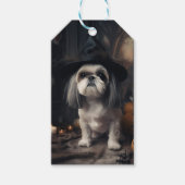 Shih Tzu Pumpkins Halloween eng Cadeaulabel (Voorkant)