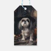 Shih Tzu Pumpkins Halloween eng Cadeaulabel (Achterkant)