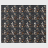 Shih Tzu Pumpkins Halloween eng Cadeaupapier (Vlak)