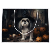 Shih Tzu Pumpkins Halloween eng Groot Cadeauzakje (Voorkant)